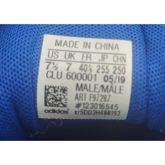 Adidas Pro Bounce 2019 Blue Athletic‎ Running Shoes Sneakers Mens Size 7.5